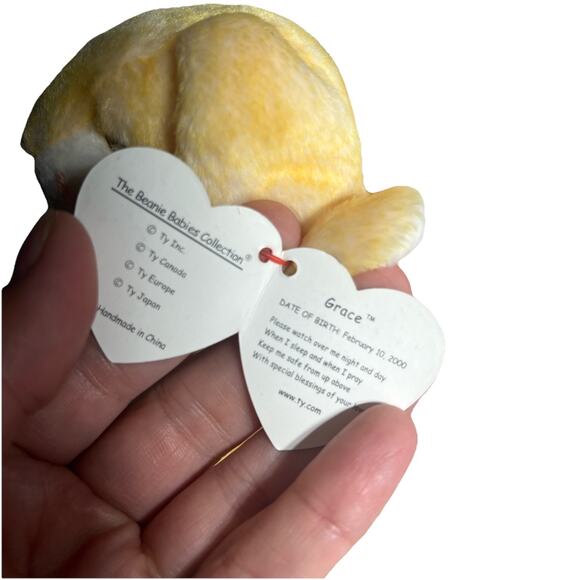 Ty‎ Beanie Baby - GRACE the Praying Bunny Rabbit 5.5" MWMTs Stuffed Animal Toy - Picture 3 of 8